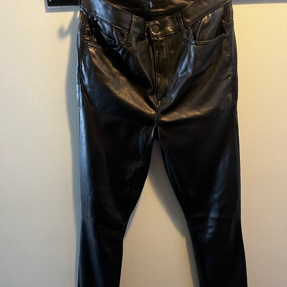 Mother Faux Leather Pants - Picture 1 of 6